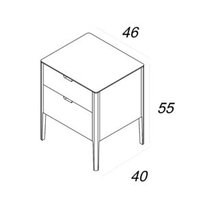 Bedside drawer conus