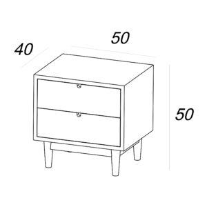Bedside drawer OV2